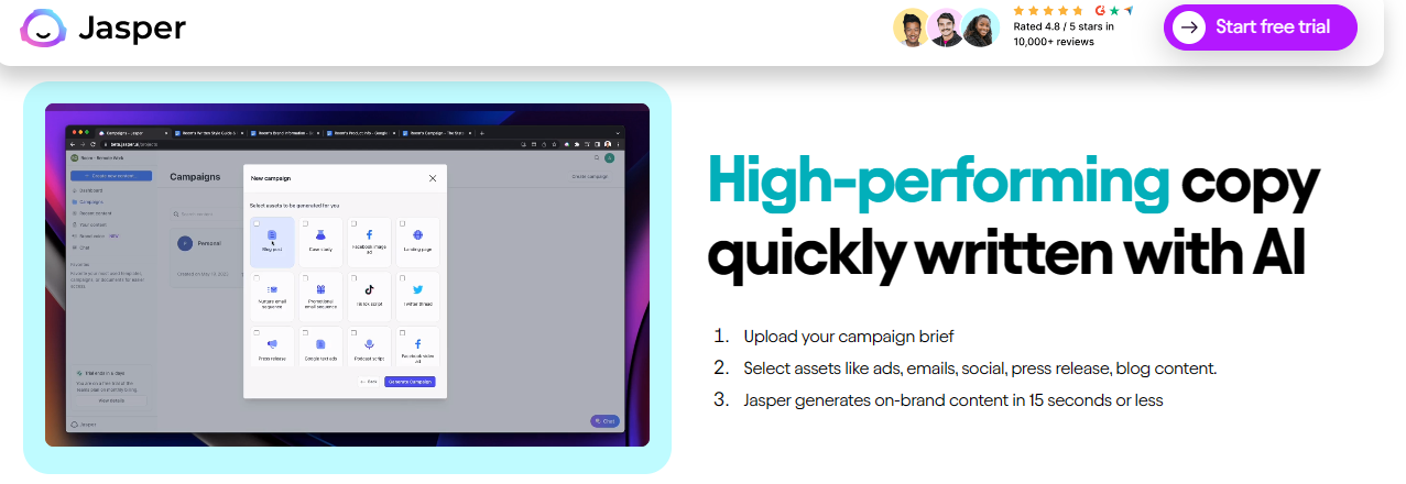 Jasper AI - Copywriting Assistant